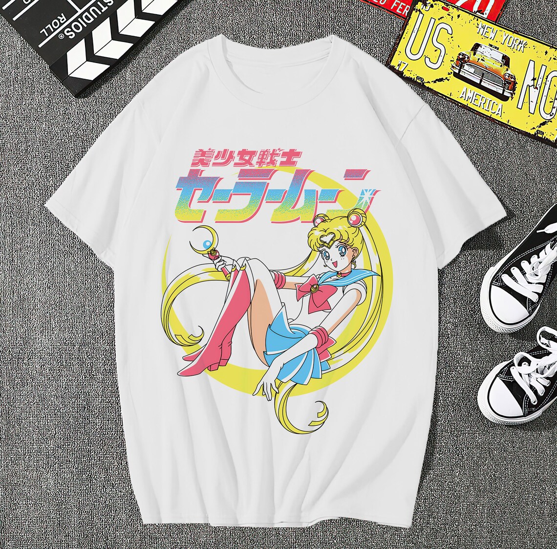 Sailor Moon Shirt Sailor Moon Vintage T Shirt Sailor Moon Etsy 7128