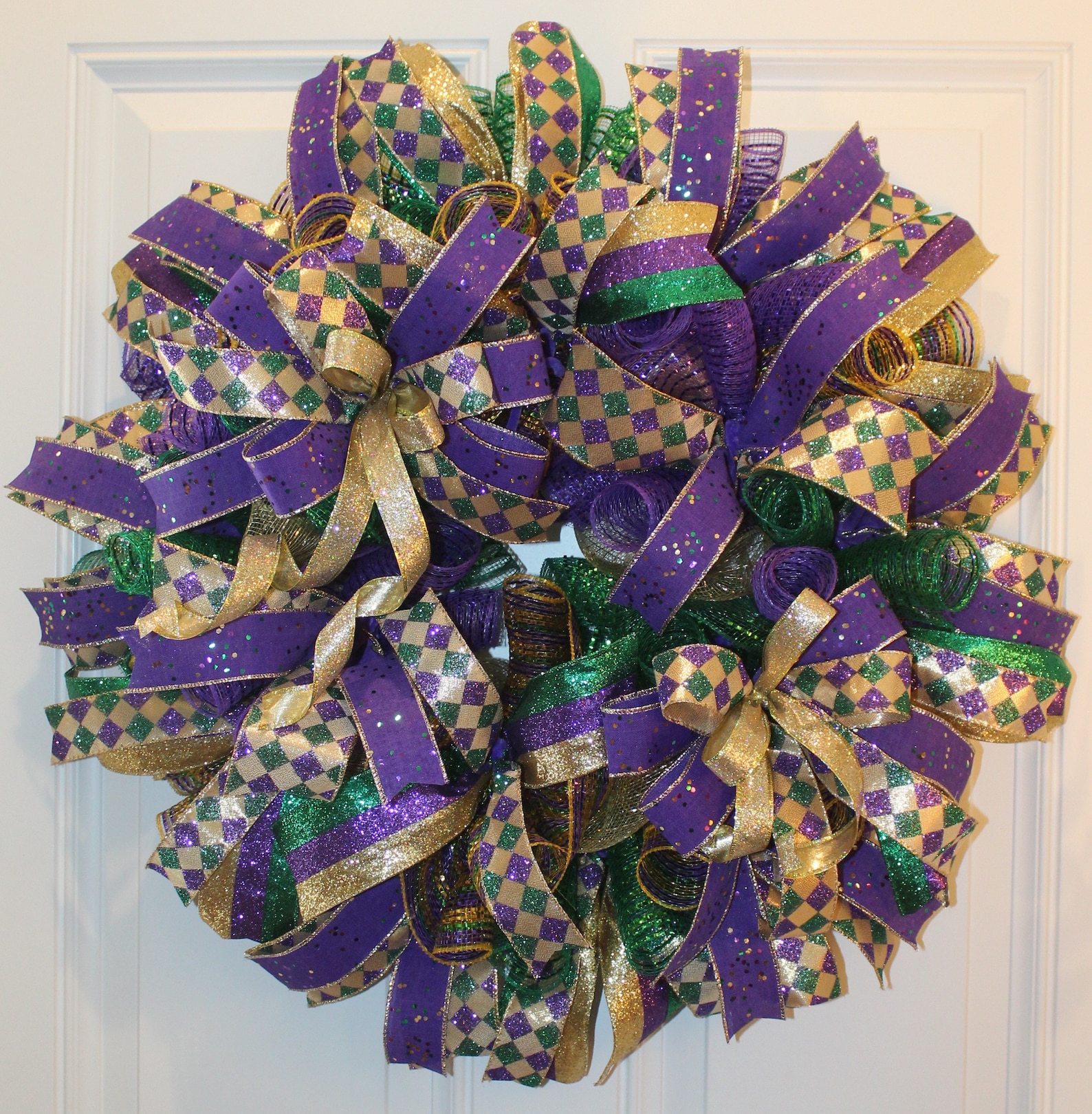 front door mardi gras wreath ideas