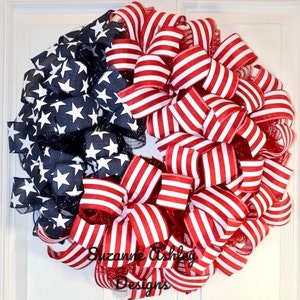 Patriotic Wreath, Everyday, American Flag, Stars & Stripes, Everyday, Memorial Day, Double Doors, Flag, 4th of July, Summer Wreath