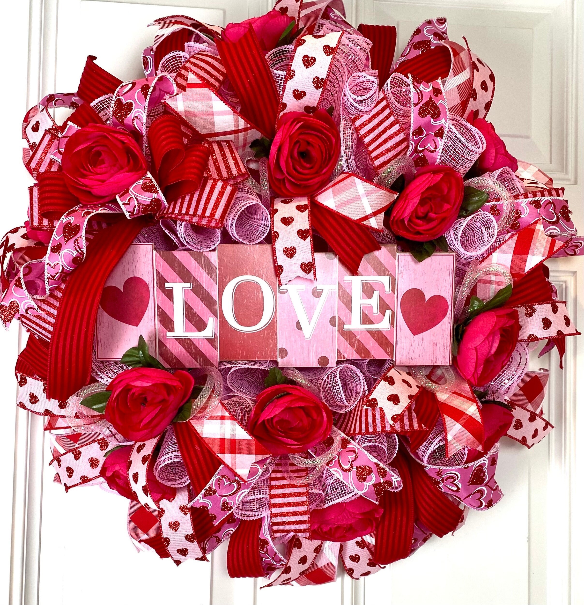 Valentines, Valentine Day Wreath, Valentine Wreath