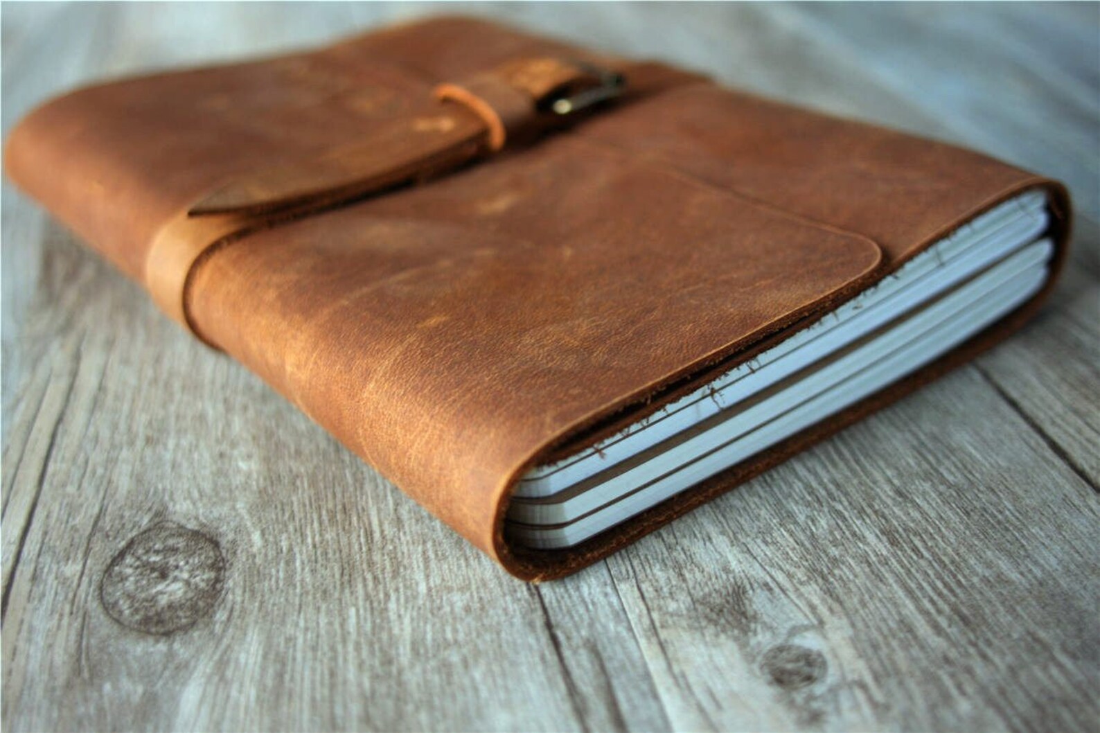 Engraved Leather Journal Lined Blank Paper A5 B5 A4 Etsy