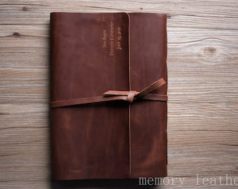 Libro de fotos de cuero personalizado Scrapbook para boda, mascota, bebé, libro de memoria familiar, Vintage 4x6 familia de libro de invitados