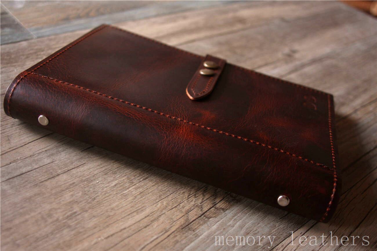 Leather Portfolio Binder Zipper Personalized Organizer Women Etsy