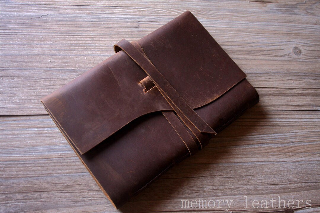 Rustic Brown Leather Journal Lined Blank Paper A5, B5, A4 Personalized ...