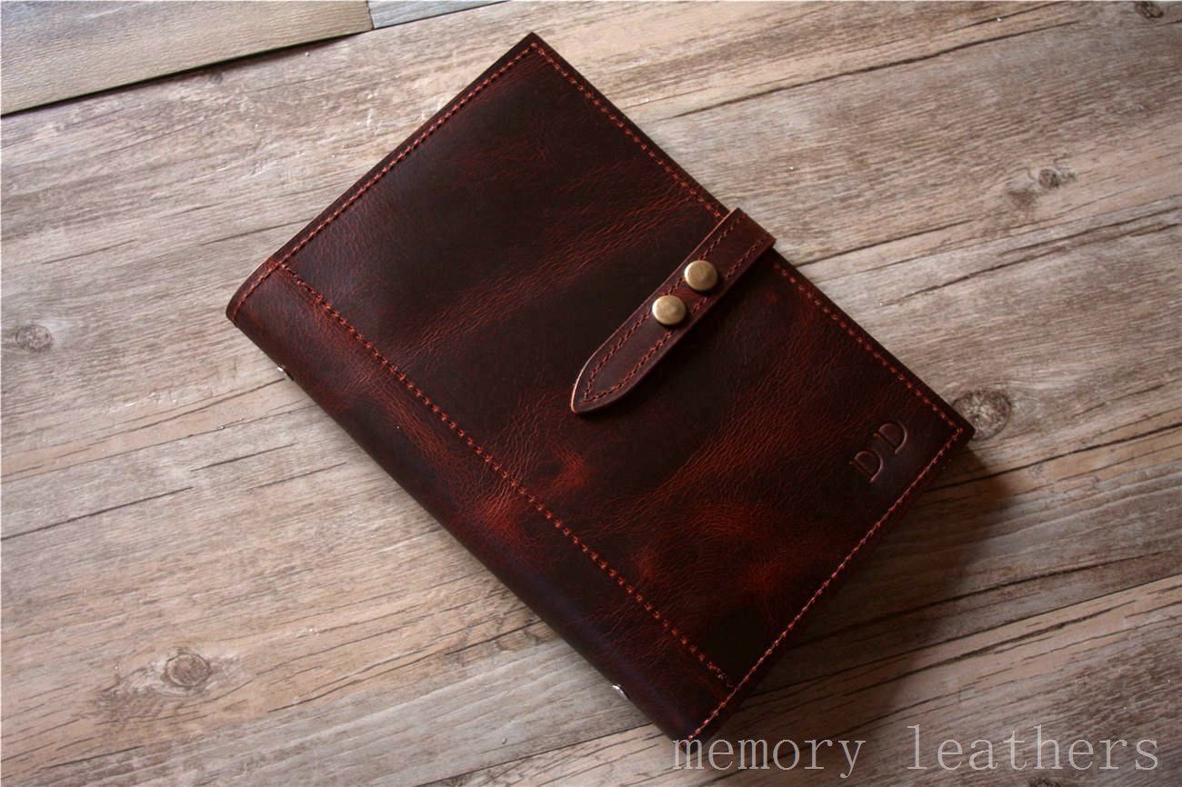 Leather Portfolio Binder Zipper Personalized Organizer Women Etsy