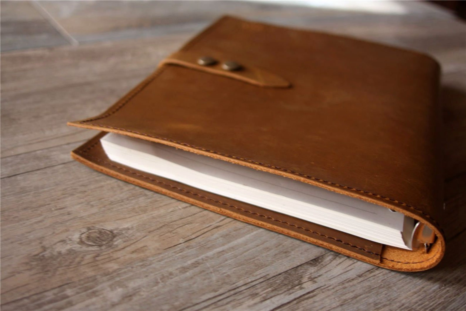 Refillable Binder Leather Journal Lined Blank Paper A5 B5 A4 Etsy UK
