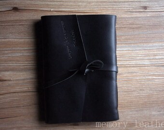 Álbum de fotos preto personalizado, álbum de recortes para casamento, animais de estimação, bebê, família, livro de memórias de couro, livro de visitas vintage personalizado 10x8