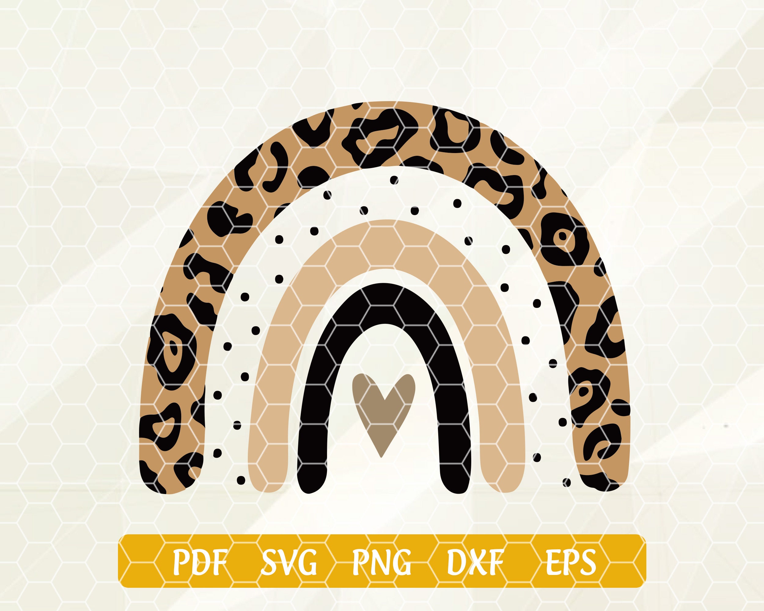 Download Rainbow SVG Leopard Rainbow SVG Svg Files For Cricut SVG ...