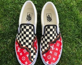 louis vuitton vans etsy