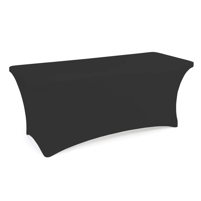 Bulk 6ft Stretch Spandex Table Cover for Standard Folding Tables