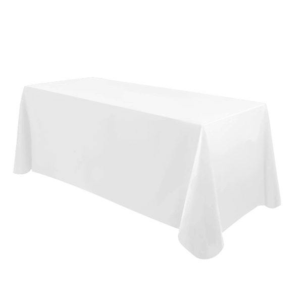 Bulk sale 90 inch x 132 inch Polyester Tablecloth Multi- color for Wedding, Party, Events, Banquet, Buffet, Wedding Reception, Presentation