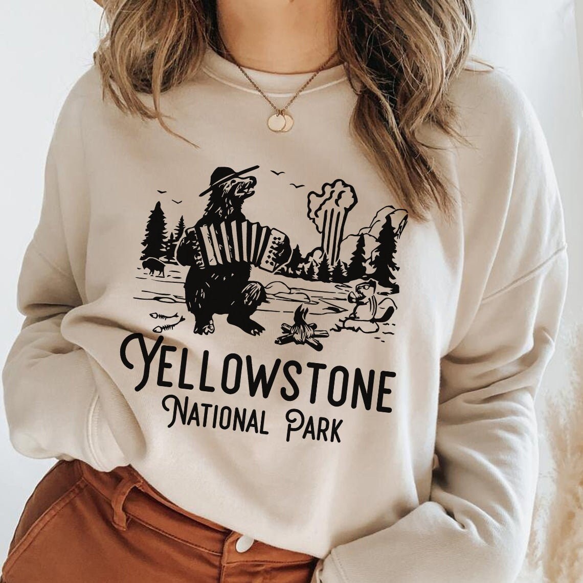 Yellowstone National Park Sweatshirt Etsy