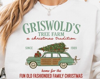 Griswold Familie Weihnachten Sweatshirt, Weihnachtsbaum T-Shirt, Weihnachten Frauen Pullover