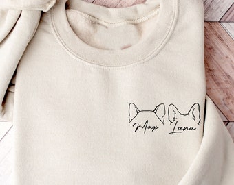 Benutzerdefinierte Hunde Sweatshirt, personalisierte Haustier Besitzer Sweatshirt, benutzerdefinierte Haustier T-Shirt, benutzerdefinierte Haustier Pullover Hund, neuer Hundebesitzer Geschenk, Haustierbesitzer Geschenke