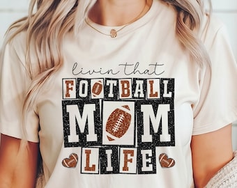 Fußball Mama Life Shirts, Spieltag Shirts, Fußballfan Shirts, Fußball Leben T-Shirts, Fußball Shirts, Sport Mama Geschenke, lustige Fußball Shirts