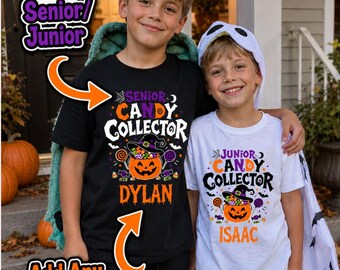 Halloween Candy Collector Shirts, Custom Trick or Treat Squad Tees
