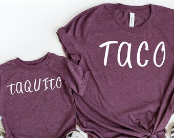 Taco Taquito Matching Family Shirts | Funny Mother Son Outfit
