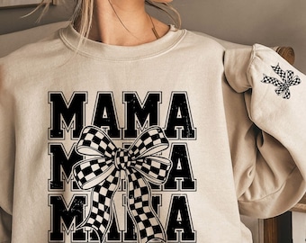 Kokette Mama Sweatshirt, Retro Mama Hoodie, Muttertagsgeschenk, Trendy Mutter Pullover