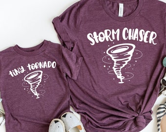 Matching Family Shirts | Mother Daughter Matching Shirts | Storm Chaser Tiny Tornado | Mama And Mimi Shirts | Mom And Son Set | Baby Shower