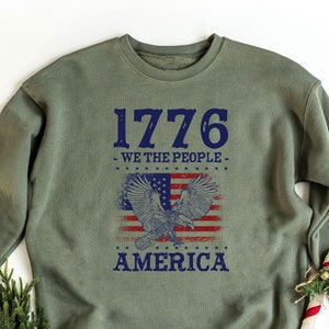 We The People 1776 American Flag Sweatshirt, Conservative Sweater, Republican Hoodie, Patriotic Sweater, American Flag Hoodie, 4th Of July