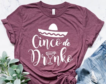 Cinco De Drinko T-shirt, Fiesta Senoritas Tee