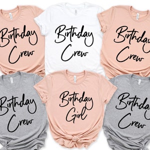 Birthday Crew Shirts | Birthday Squad T-Shirts | Party Gifts | Group Birthday Tshirt | Birthday Queen Outfit| Family Custom Birthday Tee