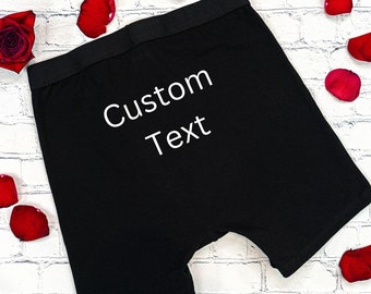 Personalized Boxers For Men, Custom Underwear Gift for Boyfriend, Valentines Gift for Husband, Funny Personalized Underwear,Custom Underwear