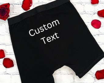 Personalized Boxers For Men, Custom Underwear Gift for Boyfriend, Valentines Gift for Husband, Funny Personalized Underwear,Custom Underwear