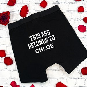 Valentines Day Gift for Him, Custom Underwear Gift for Boyfriend, Valentines Gift for Husband, Funny Personalized Underwear Valentines Day