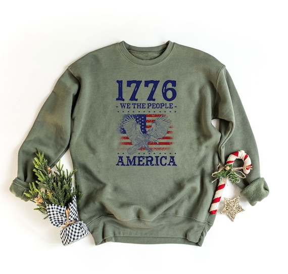 We the People 1776 American Flag Sweatshirt Conservative Sweater Republican Hoodie Patriotic Sweater American Flag Hoodie 4th of July Etsy UK