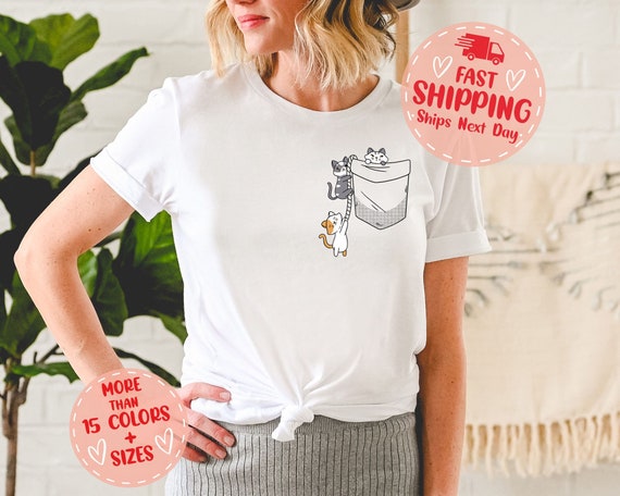 Funny Cat In Pocket Cute Kitty Lover T-Shirt Gifts Funny Cat In Pocket Cute Kitty Lover T-Shirt Gifts