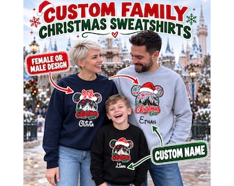 Family Matching Custom Christmas Shirts, Personalized Xmas Sweatshirts, Christmas 2026
