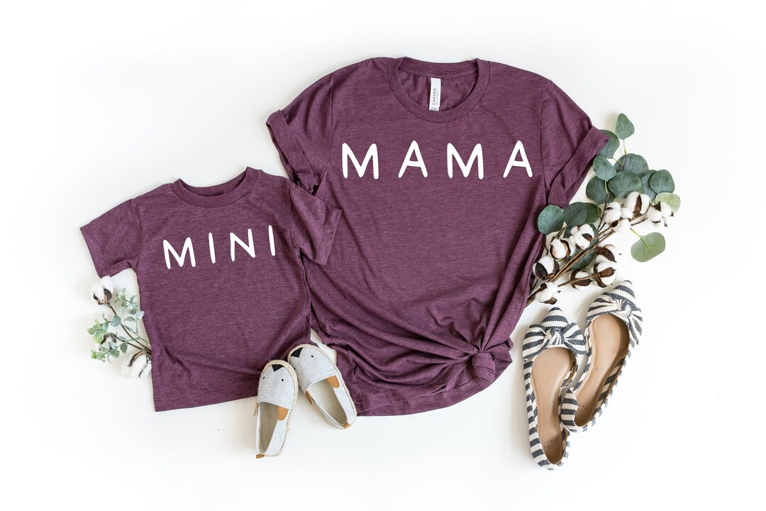 Mama and Mini Shirt, Mommy and Me Tshirt, Mother Daughter Son Combo ...