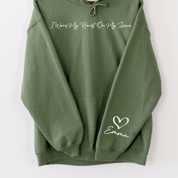 Custom Text Design Hoodie Gift For Loved Ones, Custom Sleeve Text Hoodie, Custom Sweatshirt, Personalized Sweater, Custom Birthday Gift