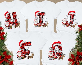 Custom Name Christmas Shirt, Matching Family Group Shirts