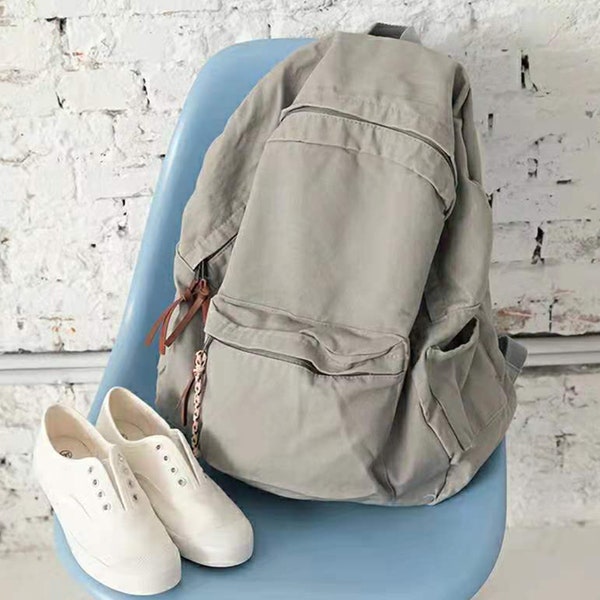 Große Kapazität Vintage Reise Canvas Rucksack große Kapazität umweltfreundliche Handtasche Baumwolle Reisetasche Canvas Tasche Alltagstasche Schultasche