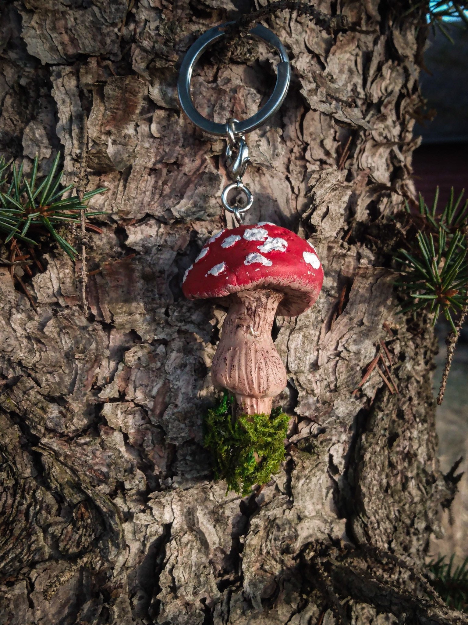 Mushroom Keychain Etsy