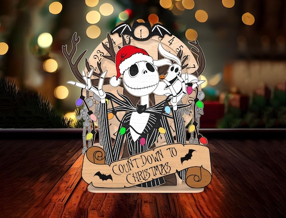 Movie Christmas Countdown Standing Wood Sign, Christmas Calendar Svg,Days Until Christmas Svg,Countdown To Christmas Svg ,Glowforge Svg File