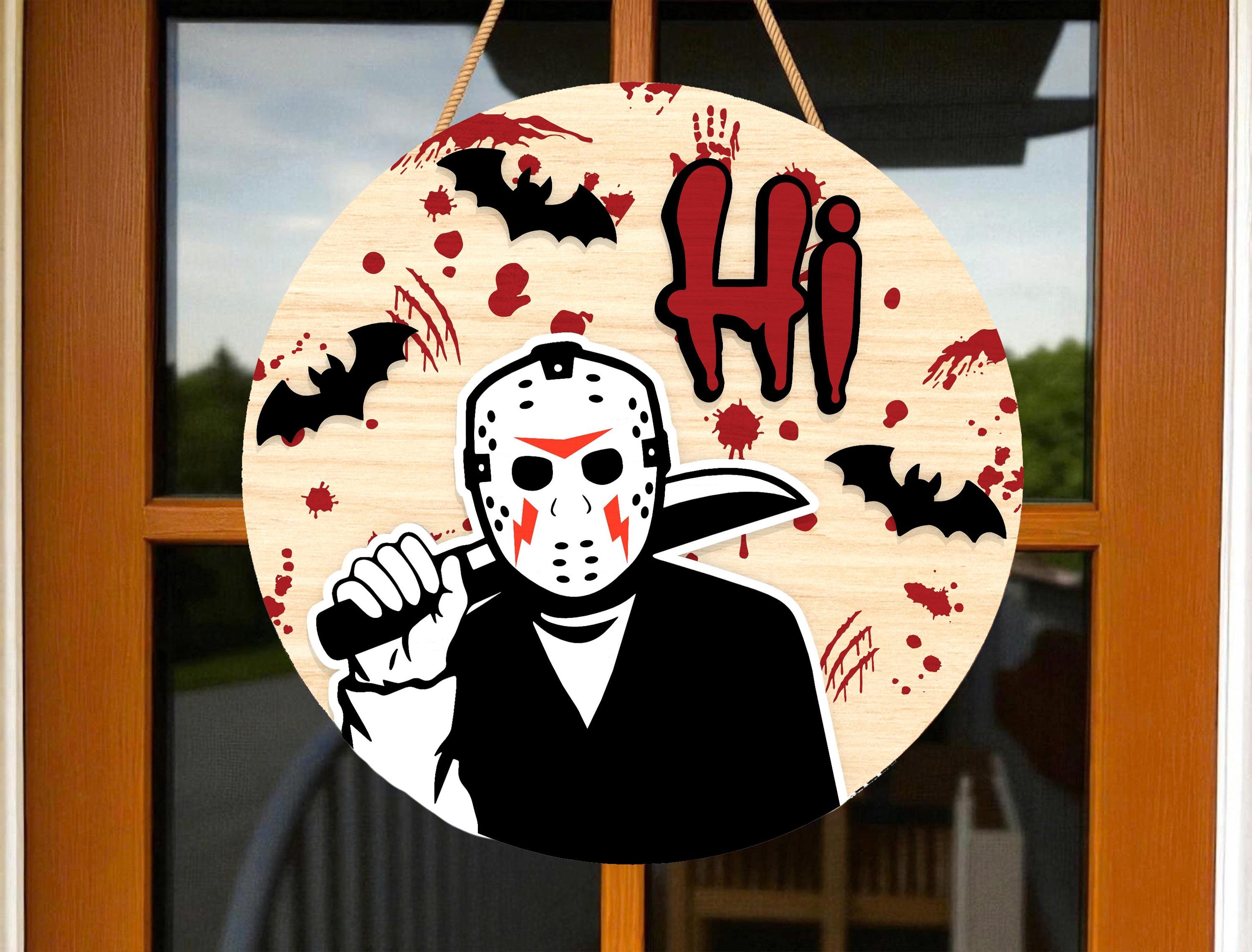 Horror Open Sign Horror Door Sign SVG, Funny Scary Welcome Sign, Halloween Laser Cut ...