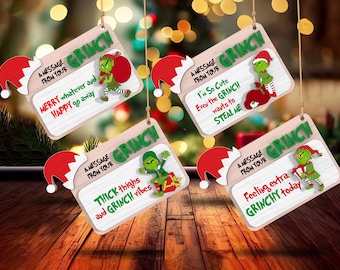 Grinch Message Svg, Ornament Svg, Lasercut Svg, Grinch Christmas Ornament Svg, Trendy Xmas Gift Svg, Home Decor Svg, Grinchmas Ornament