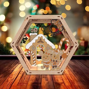 Merry Christmas-lantaarn lasergesneden bestand Svg, kerstkaarshouder Svg, stripfiguren Svg, houten kerstlantaarn Svg, huisdecoratie