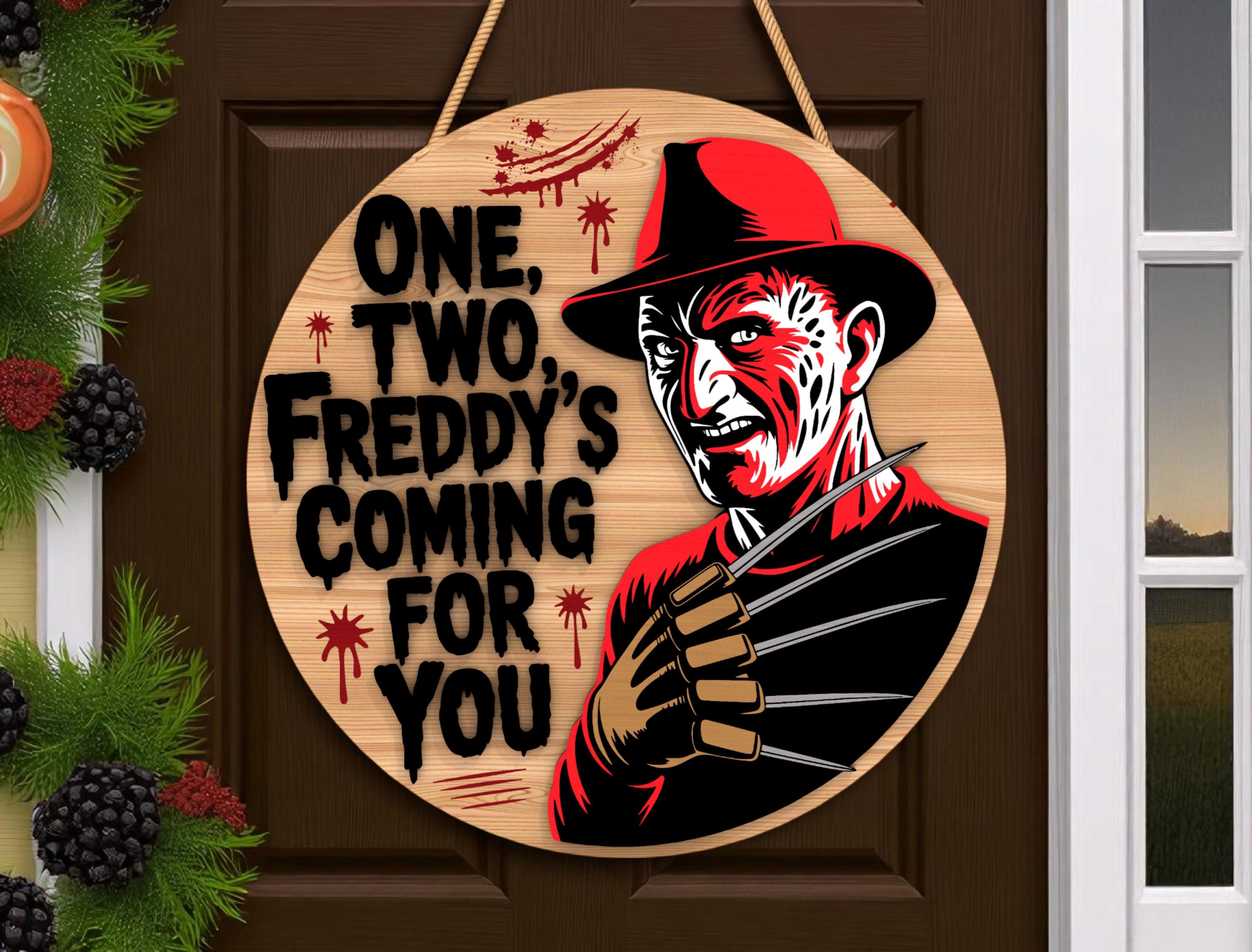 Horror Open Sign Spooky Horror Door Sign SVG, Halloween Wood Round Cut File , Laser Cut ...