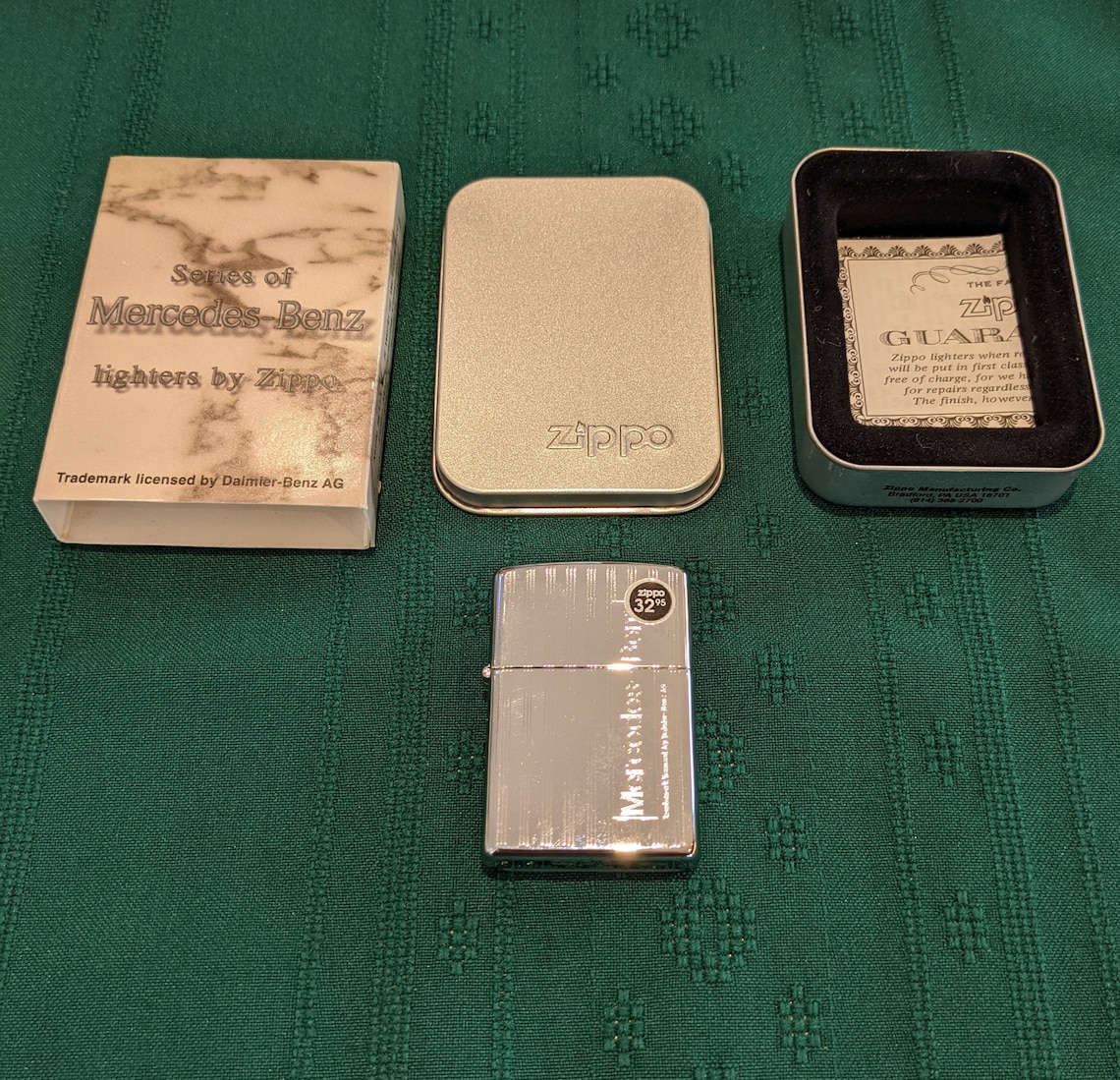 Zippo Mercedes Benz High Polished Chrome Lighter - Etsy