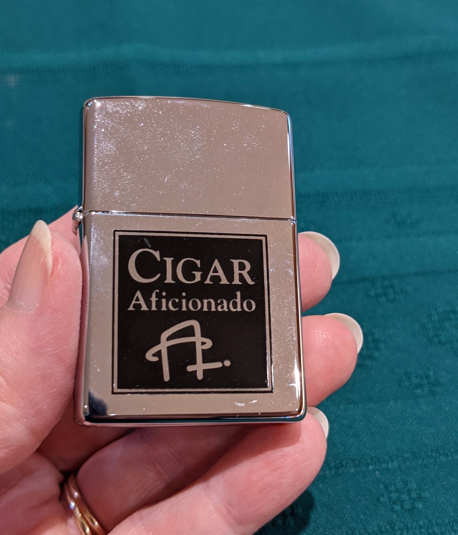 Zippo Cigar Aficionado High Polish Chrome Lighter Etsy