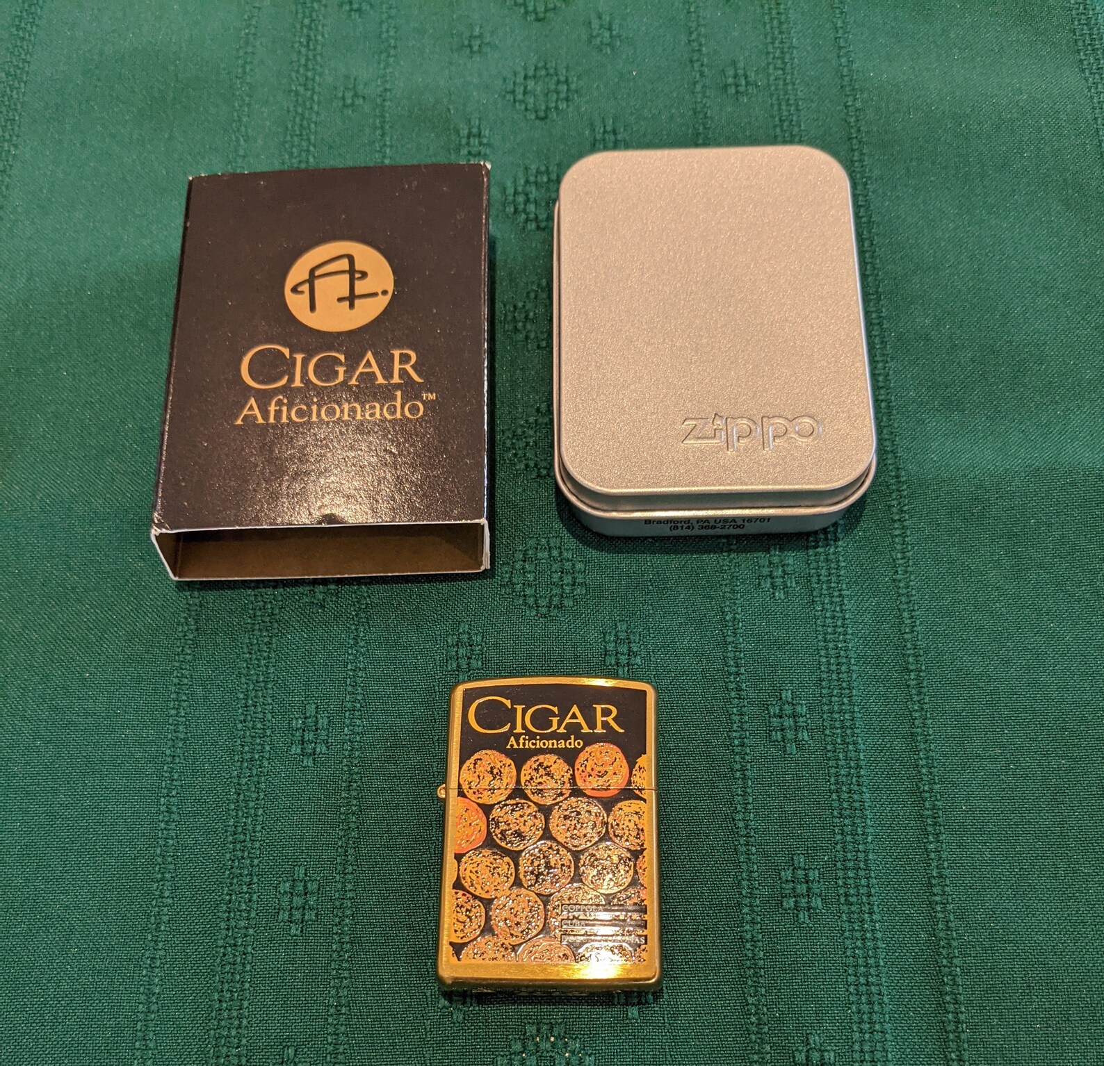 Zippo Cigar Aficionado Coppola Cuba Double Coronas High Etsy