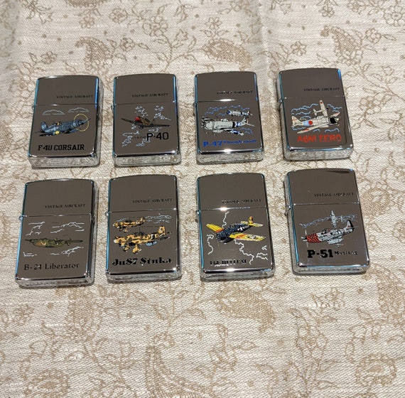Zippo 1993 Vintage Aircraft Lighter - 8 Pc. Set - Etsy