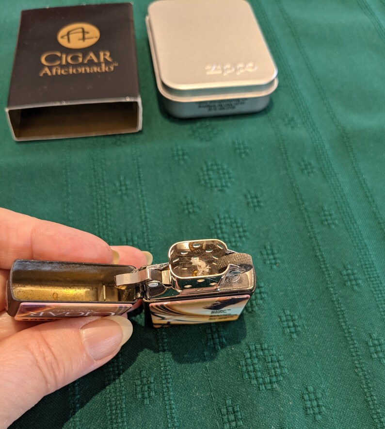 Zippo Cigar Aficionado Premier Issue Black Matte Lighter Etsy