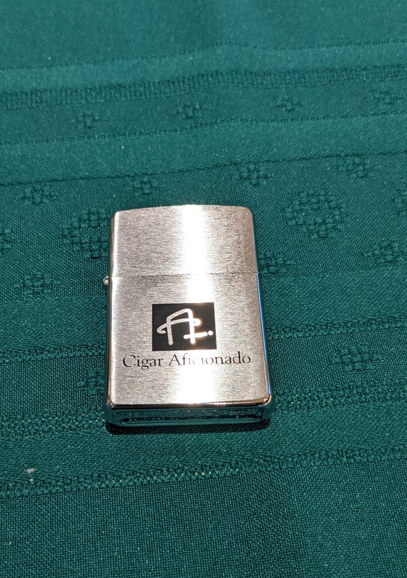 Cigar Aficionado Zippo Lighter in Brushed Chrome Etsy