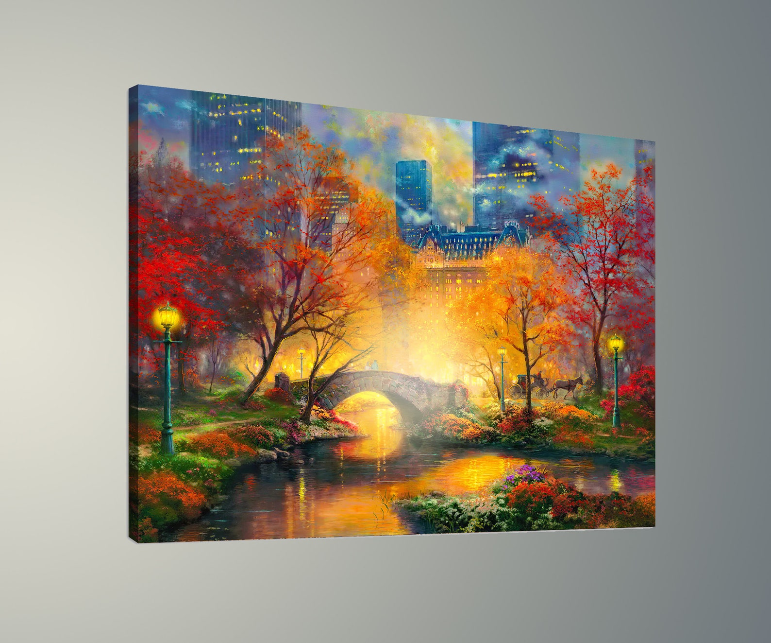 Led Lighted Wall Art Led Frame Decoration Led Canvas Wall Etsy