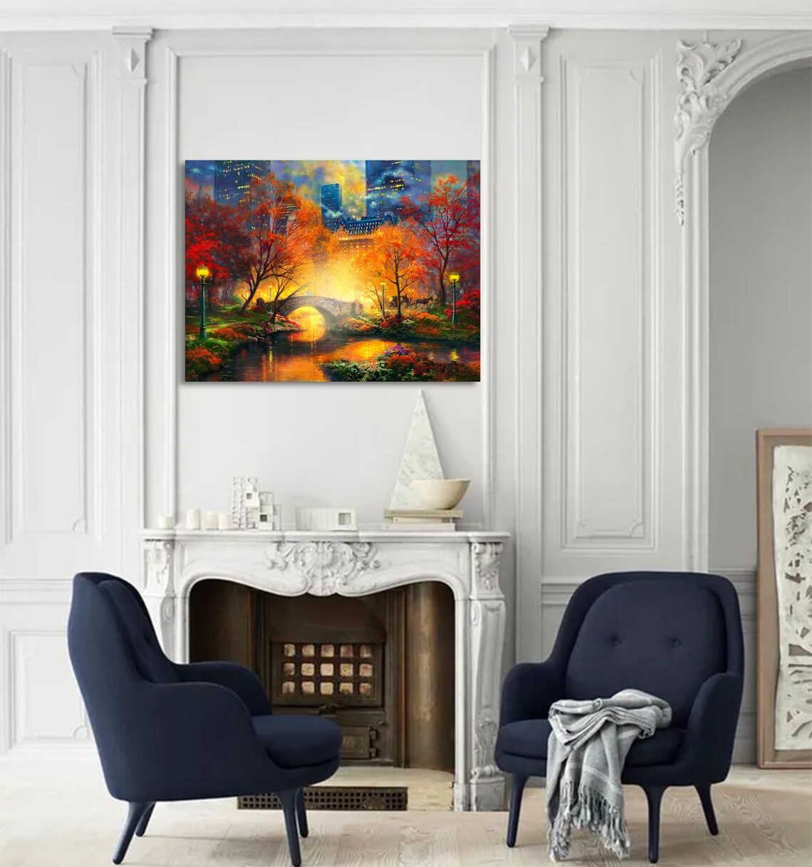 Led Lighted Wall Art Led Frame Decoration Led Canvas Wall Etsy